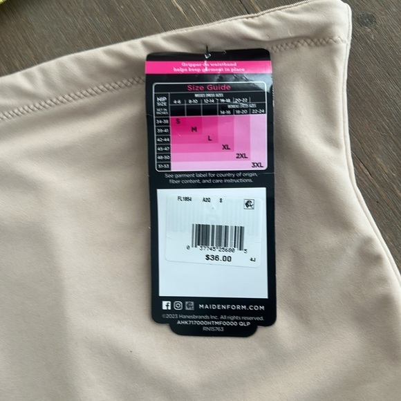 Maidenform High Waisted Firm Control Shaping Briefs Nude Size S - Picture 8 of 9